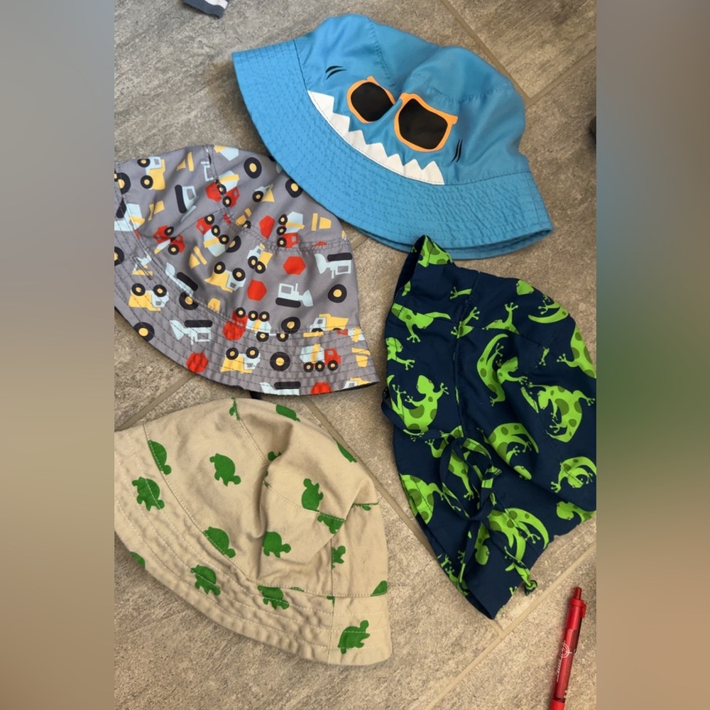 Toddler summer bucket hat lot